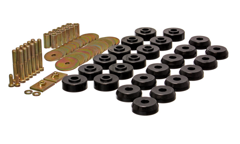 ES Body Mounts - Black - Energy Suspension Chevy 59-64 Belair/Biscayne/Caprice/Impala /59-63 El Camino Black Body Mount Set