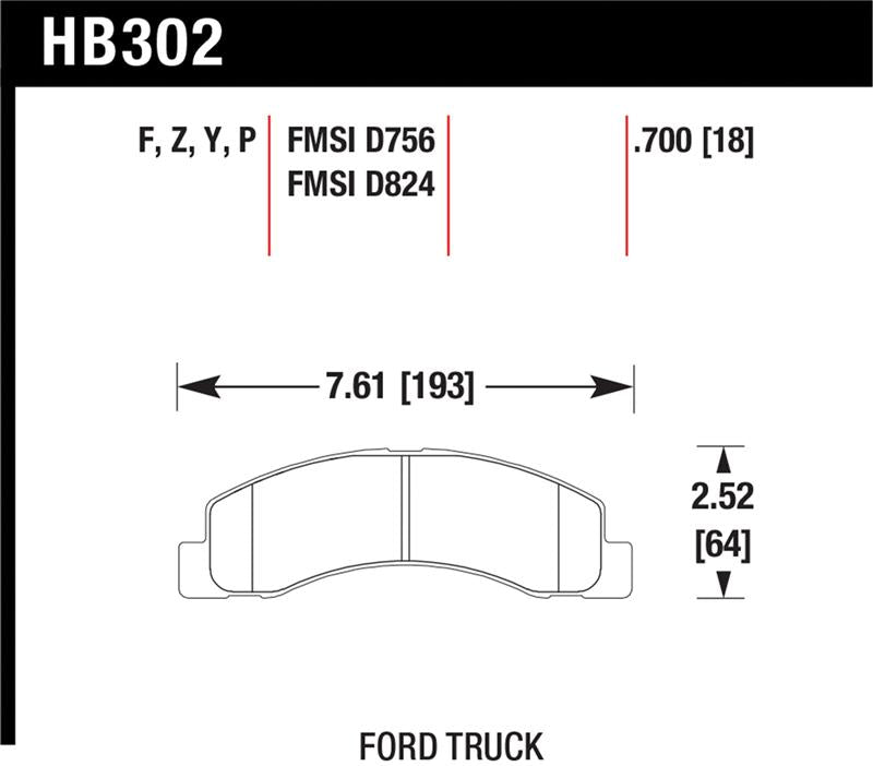 HAWK LTS Brake Pads - Hawk LTS Street Brake Pads