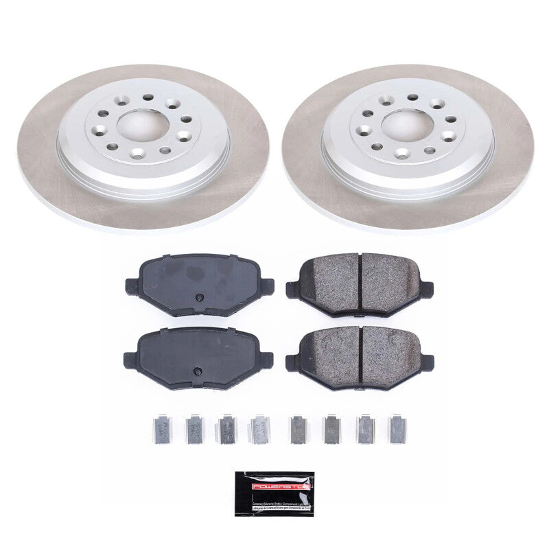PSB Semi-Coated Rotor Kits - Power Stop 13-15 Lincoln MKX Rear Semi-Coated Rotor Kit