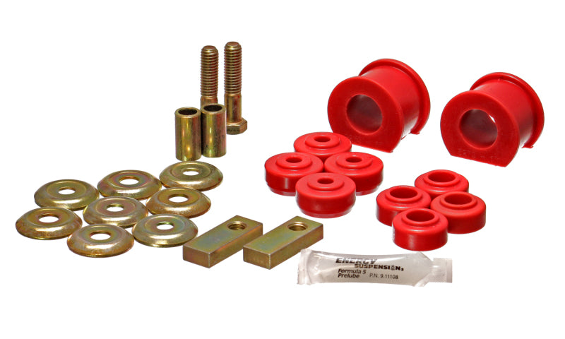 ES Sway Bar Bushings - Red - Energy Suspension Chrysler RWD F/J/M Body Red 1-1/8in Front Sway Bar Bushings