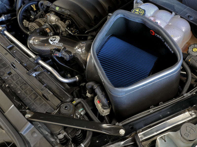 AFE Track Series Intake - aFe 19-20 GM Trucks 5.3L/6.2L Track Series Carbon Fiber Cold Air Intake System With Pro 5R Filters