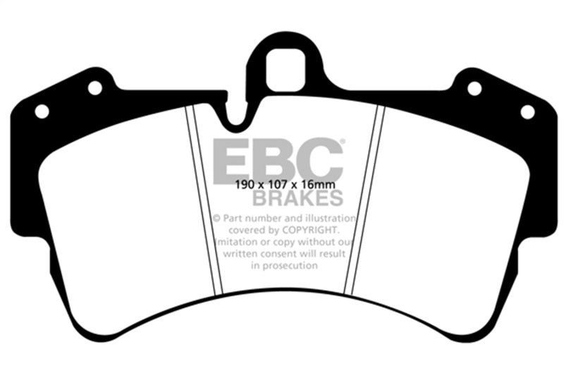 EBC Ultimax2 Brake Pad Sets - EBC 11-15 Audi Q7 3.0 Supercharged Ultimax2 Front Brake Pads