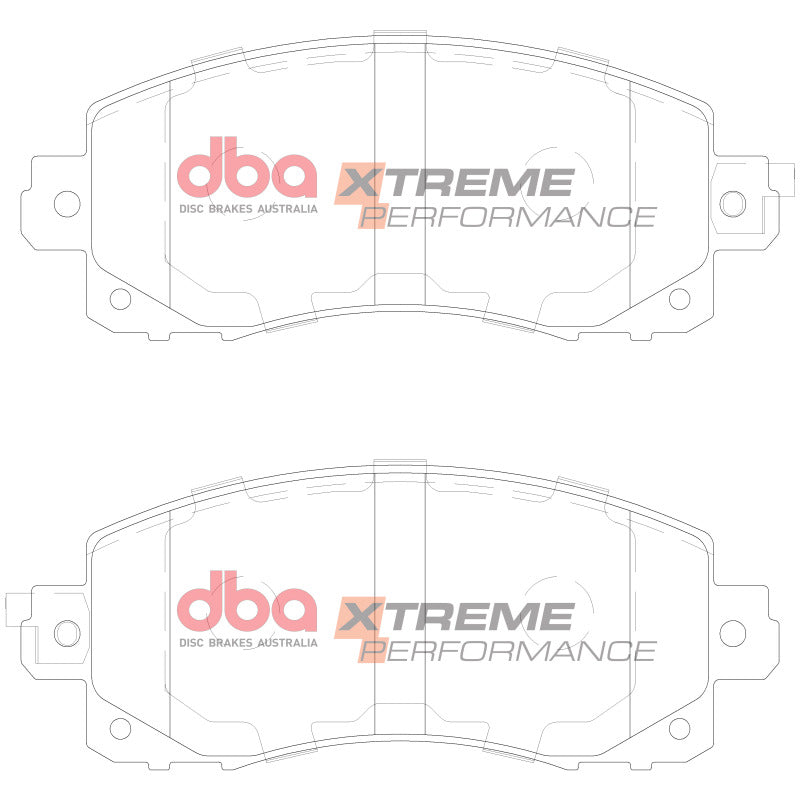 DBA XP Performance Brake Pads - DBA 2018+ Subaru Impreza FB / 2018+ Forester FB20/FB25 Xtreme Performance Brake Pads