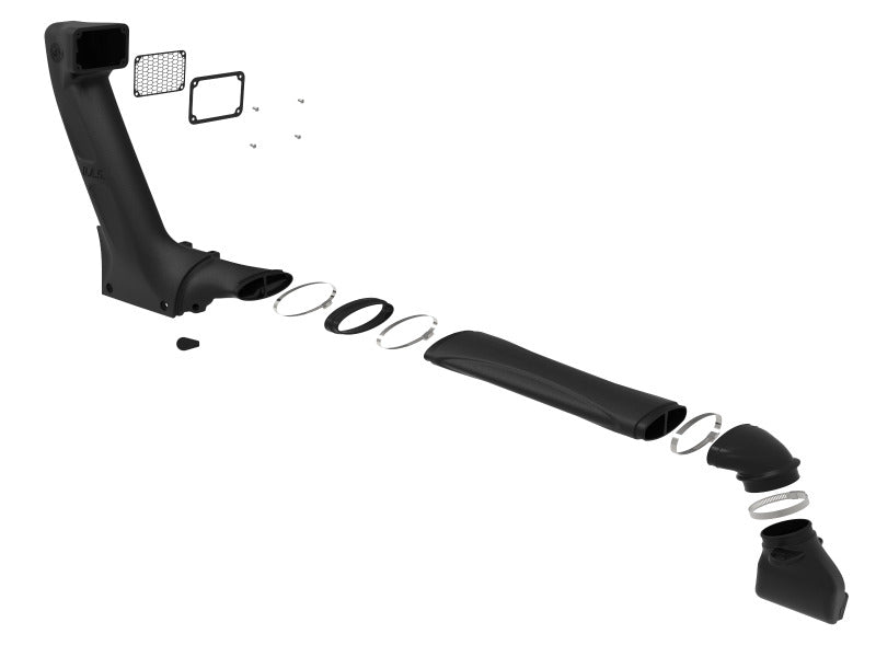 AFE Air Scoops - aFe 18-25 Jeep Wrangler / Gladiator L4/V6 Dynamic Air Scoop (D.A.S) Snorkel