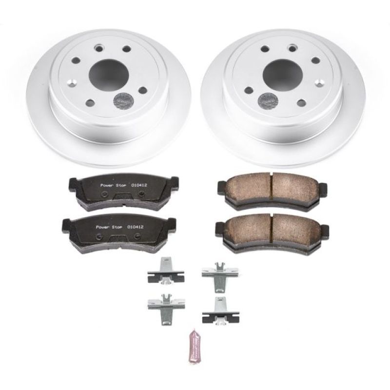 PSB Z17 Evolution Coated Kit - Power Stop 07-08 Suzuki Forenza Rear Z17 Evolution Geomet Coated Brake Kit