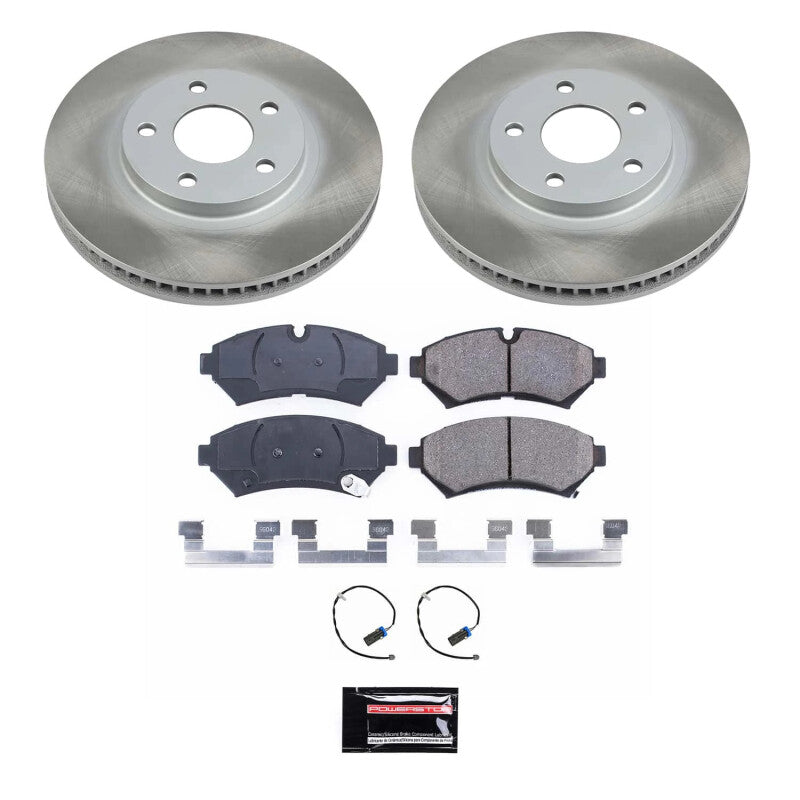 PSB Semi-Coated Rotor Kits - Power Stop 98-02 Cadillac Seville Front Semi-Coated Rotor Kit