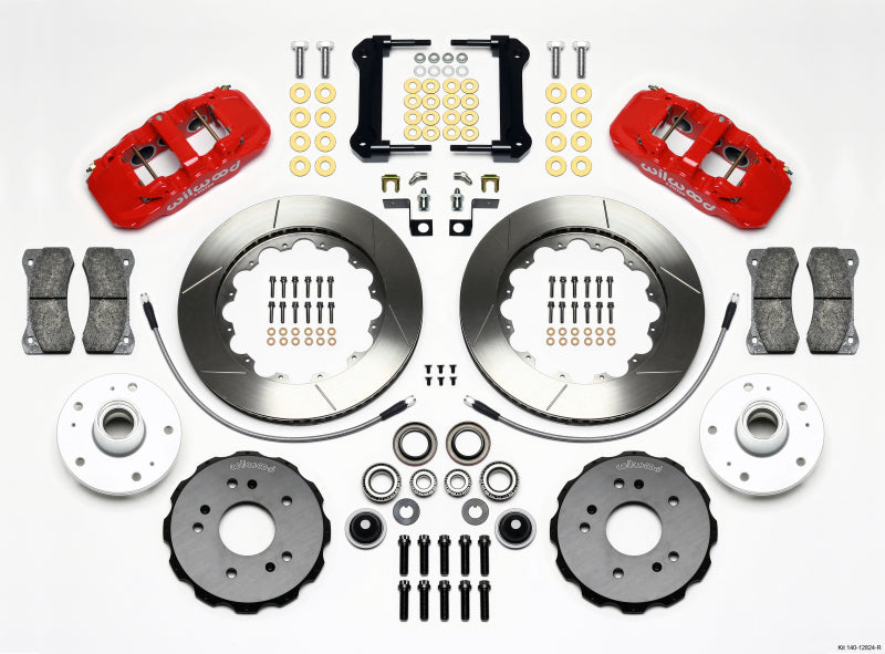 WIL Aero Brake Kit - Wilwood AERO6 Front Truck Kit 14.25in Red 97-03 Ford F150