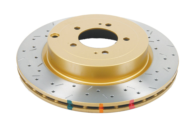 DBA 4000 Slot&Drill Rotors - DBA 08+ EVO X Rear Drilled & Slotted 4000 Series Rotor