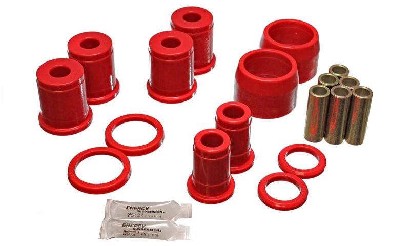 ES Cntrl Arm Bushings - Red - Energy Suspension Rear Control Arm W/Thrust Washer - Red