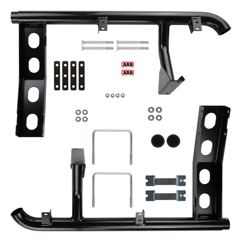 ARB Summit Side Steps/Rails - ARB Summit Step Section Hilux Sc Blk 15On