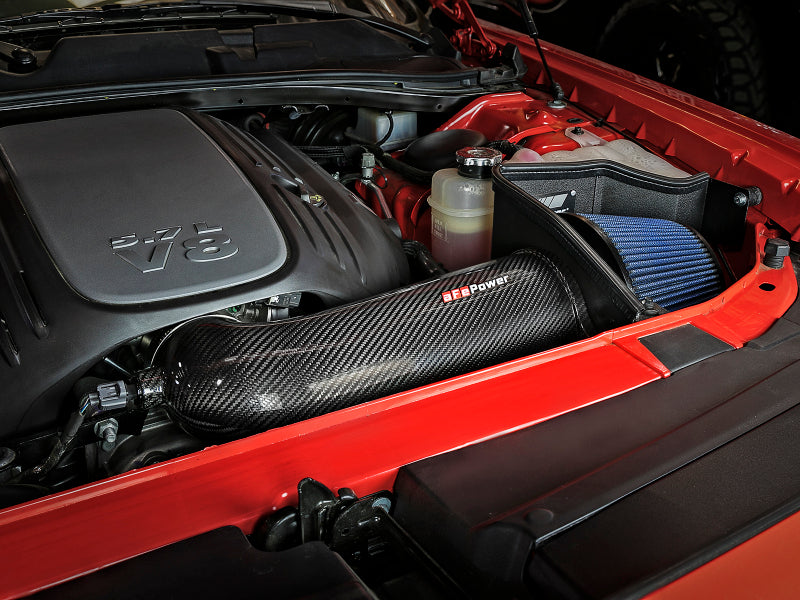 AFE Track Series Intake - aFe MagnumFORCE Intakes Stage-2 P5R Carbon Fiber AIS 11-17 Dodge Challenger/Charger V8-5.7L Hemi
