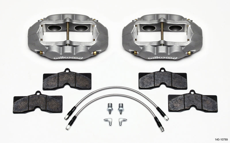 WIL D8 Brake Kit - Wilwood D8-4 Front Caliper Kit Clear Corvette C2 / C3 65-82