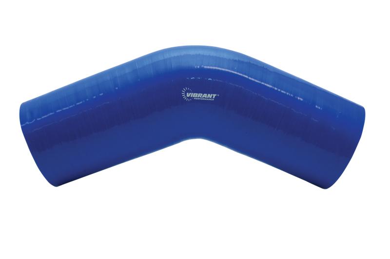 VIB 4 Ply Hoses - Vibrant 4 Ply Reinforced Silicone Elbow Connector - 4.5in I.D. - 45 deg. Elbow (BLACK)