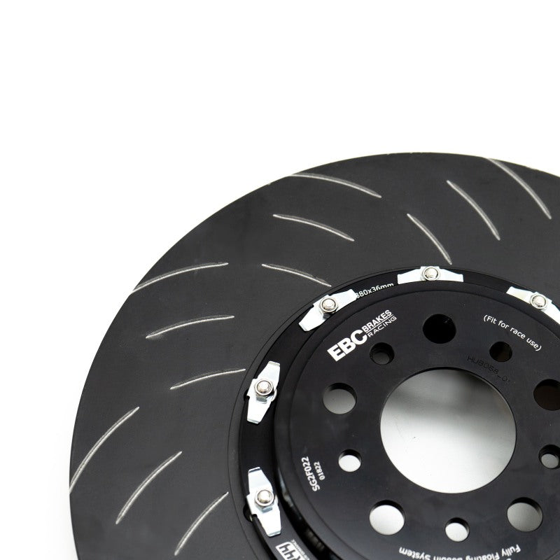 EBC 2 Piece Racing Rotors - EBC Racing 11-21 Jeep Grand Cherokee 6.4L / 2018+ Dodge Durango SRT 2 Piece SG Racing Front Rotors
