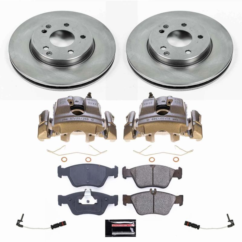 PSB Autospecialty Kit w/Cals - Power Stop 99-00 Mercedes-Benz C230 Front Autospecialty Kit w/Calipers