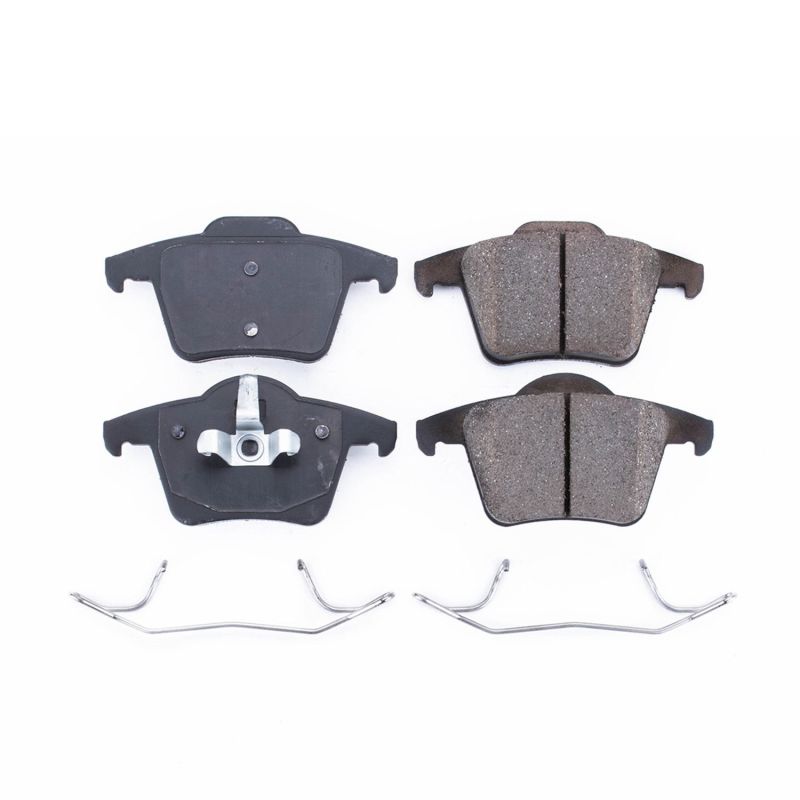 PSB Z17 Evolution Brake Pads - Power Stop 03-14 Volvo XC90 Rear Z17 Evolution Ceramic Brake Pads w/Hardware