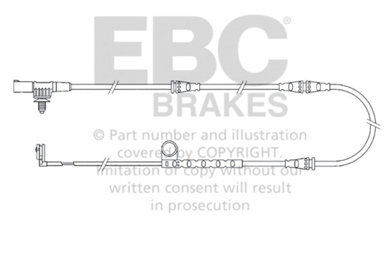 EBC Wear Leads - EBC 2005-2006 Land Rover Range Rover Sport 4.2L Supercharged Front Wear Leads
