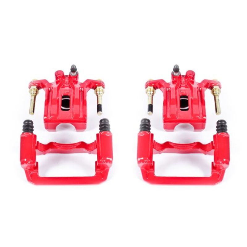 PSB Red Calipers - Power Stop 05-18 Nissan Frontier Rear Red Calipers w/Brackets - Pair