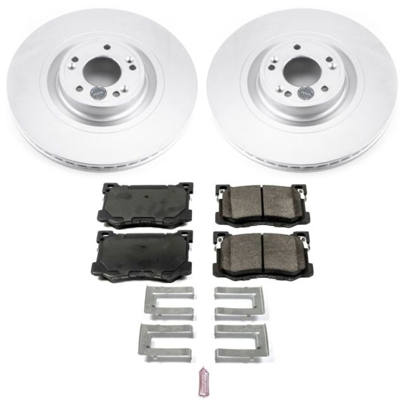 PSB Z17 Evolution Coated Kit - Power Stop 15-16 Hyundai Genesis Front Z17 Evolution Geomet Coated Brake Kit