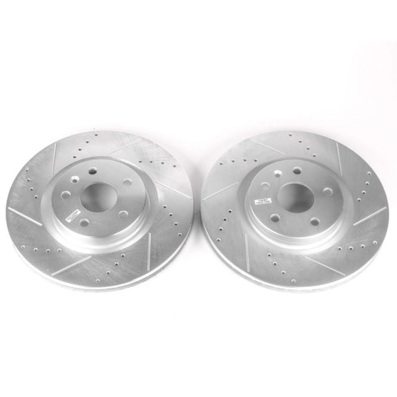 PSB Evolution Drill/Slot Rotor - Power Stop 14-17 Buick Regal Front Evolution Drilled & Slotted Rotors - Pair