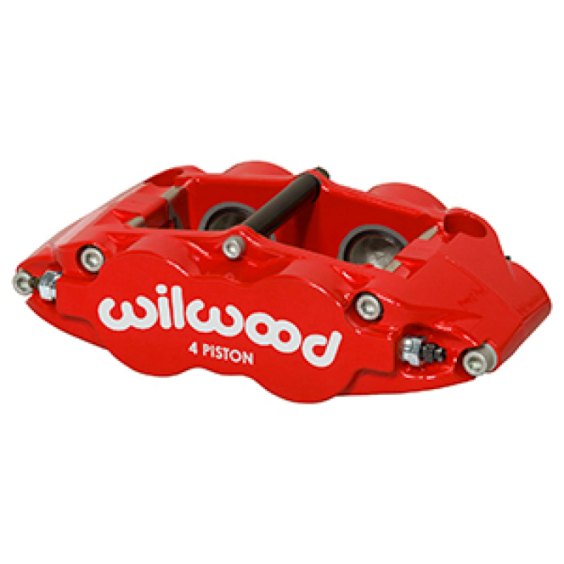 WIL Superlite Caliper - Wilwood Caliper Forged Narrow Superlite FNSL4R-DS Dust Seal 1.25/1.25 1.10in Rotor Width - Red