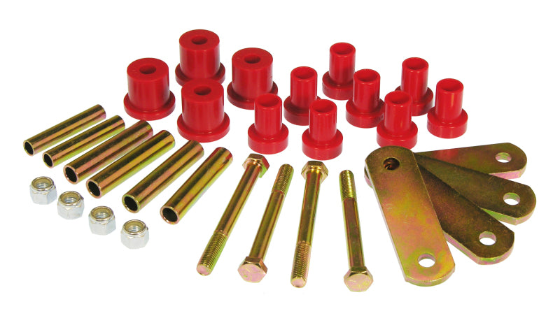PRO Spring/Shackle Bush- Red - Prothane 63-72 Chrysler A Body HD Spring & Shackles Bushings - Red