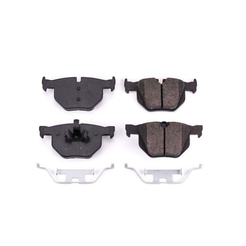 PSB Z17 Evolution Brake Pads - Power Stop 2006 BMW 330Ci Rear Z17 Evolution Ceramic Brake Pads w/Hardware
