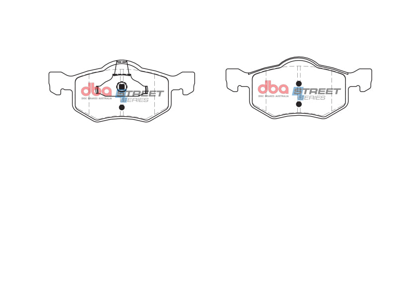 DBA Street Series Brake Pads - DBA 01-07 Ford Escape Street Series Front Brake Pads