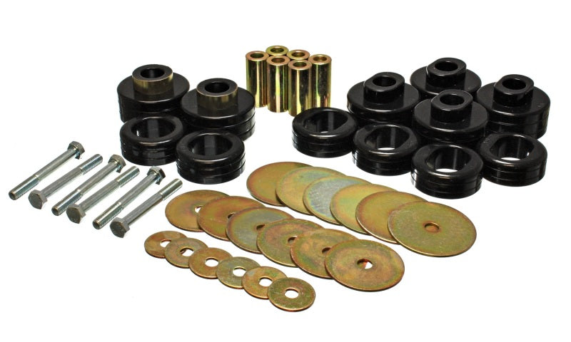 ES Body Mounts - Black - Energy Suspension Cab Mount Set - Std Cab - Black