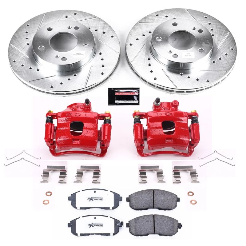 PSB Z26 Street Kit w/Cals - Power Stop 96-99 Infiniti I30 Front Z26 Street Warrior Brake Kit w/Calipers