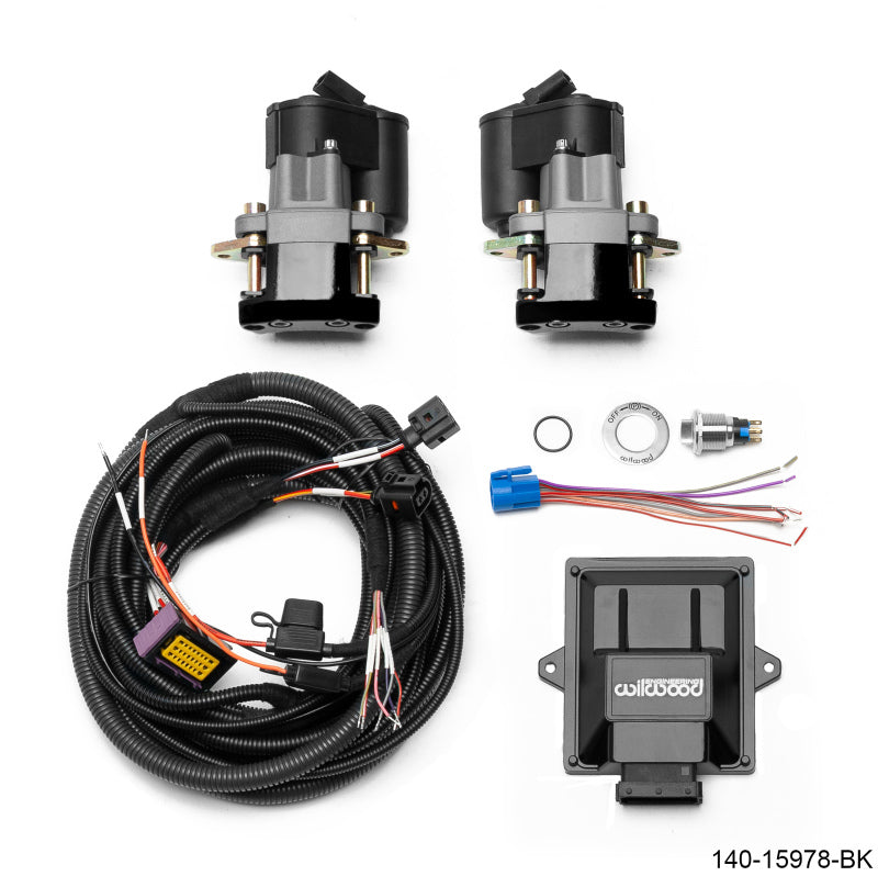 WIL Parking Brake Caliper - Wilwood Electronic Parking Brake Rear Retrofit Kit - 0.810in Rotor Black