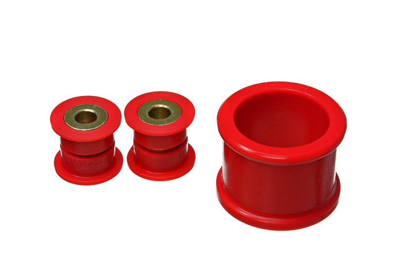 ES Steering Rack Bush - Red - Energy Suspension 06-11 Honda Civic DX/EX/LX Red Hyper-Flex Steering Rack Bushing