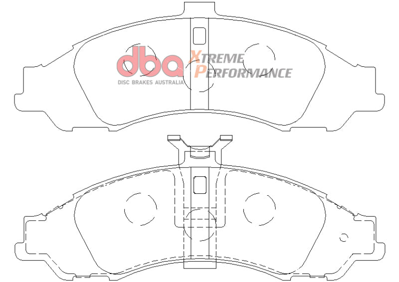 DBA XP650 Brake Pads - DBA 04 Pontiac GTO XP650 Front Brake Pads