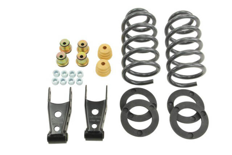 BT Lowering Kit w/o Shocks - Belltech LOWERING KIT 14 Silverado/Sierra All Cab 2WD 1in or 2in Front/2in or 3in Rear w/o Shock