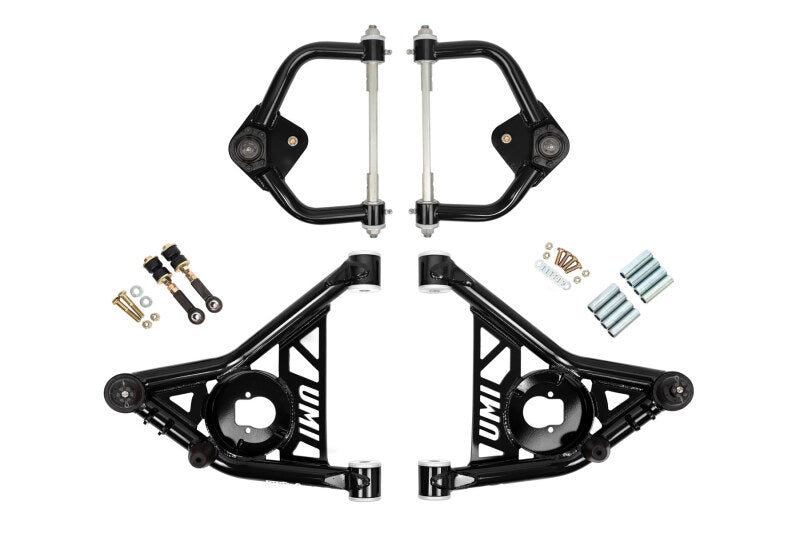 UMI Control Arm Kits - UMI Performance 70-81 GM F-Body Front A-arm Kit Delrin Bushings Tall Ball Joints