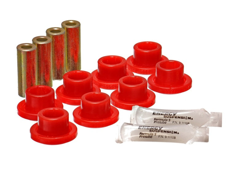 ES Cntrl Arm Bushings - Red - Energy Suspension 88 Honda Civic/CRX Red Rear Control Arm Bushing Set (Lower Only)