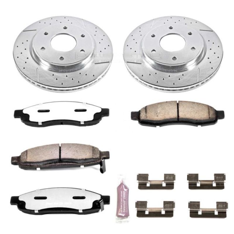 PSB Z36 Truck & Tow Kit - Power Stop 05-07 Infiniti QX56 Front Z36 Truck & Tow Brake Kit