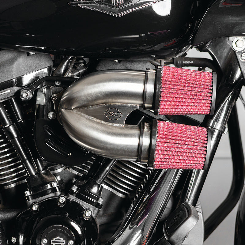 SSC Air Cleaner Kits - S&S Cycle 17-20 M8 Models Tuned Induction Air Cleaner Kit - Stainless Steel
