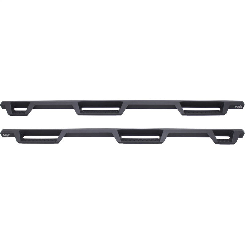 WES Nerf Bars - HDX Drop - Westin 99-16 Ford F-250/350/450/550 CC (6.75ft Bed) HDX Drop Whl to Whl Nerf Step Bars - Text Blk