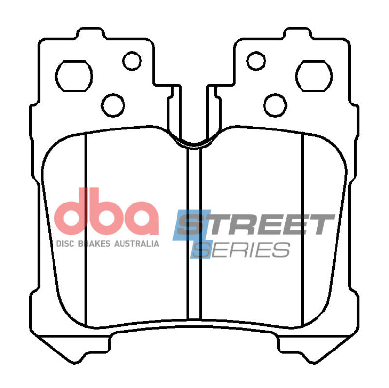 DBA Street Series Brake Pads - DBA 2017 Lexus LS460/LS600 Street Series Rear Brake Pads