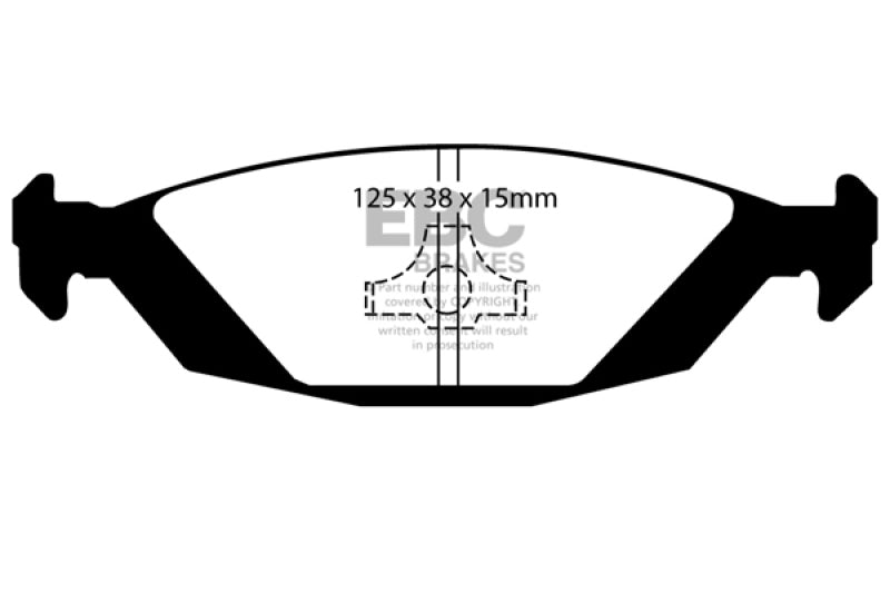 EBC Greenstuff Brake Pad Sets - EBC 88-90 Saab 900 2.0 Greenstuff Rear Brake Pads