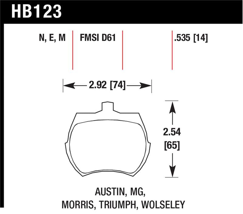 HAWK HP+ Brake Pad Sets - Hawk HP+ Street Brake Pads