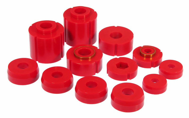 PRO Body/Subframe Bush - Red - Prothane 84-88 Ford Bronco II Body Mount Kit - Red