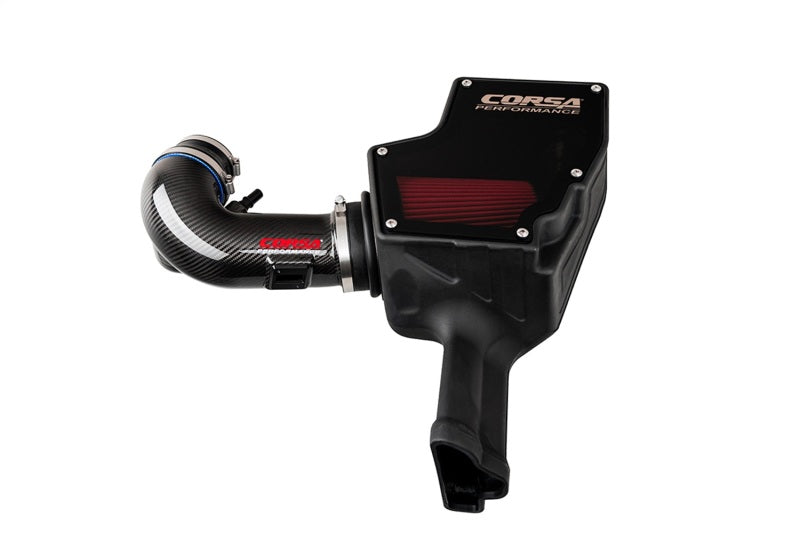 COR Air Intake Closed Box - Corsa 2018-2023 Ford Mustang GT 5.0L V8 Carbon Fiber Air Intake w/ DryTech Filter