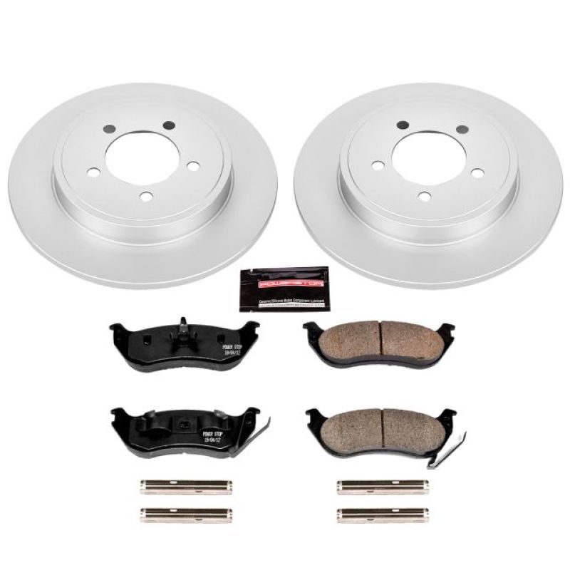 PSB Z17 Evolution Coated Kit - Power Stop 06-10 Ford Explorer Rear Z17 Evolution Geomet Coated Brake Kit