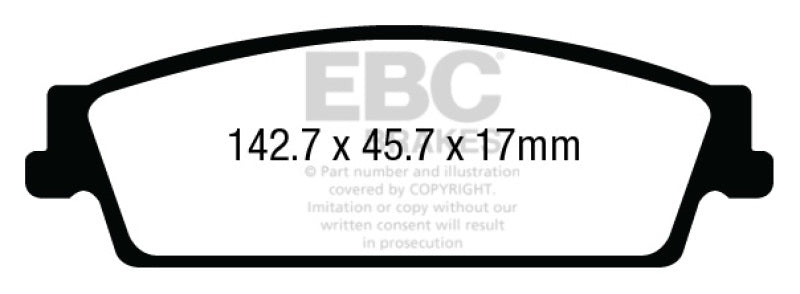 EBC Greenstuff Brake Pad Sets - EBC 15+ Cadillac Escalade 6.2 2WD Greenstuff Rear Brake Pads