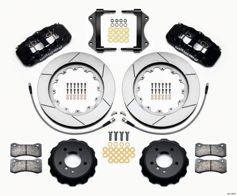 WIL Aero Brake Kit - Wilwood AERO6 Front Hat Kit 15.00 2007-2011 BMW E90 Series w/Lines