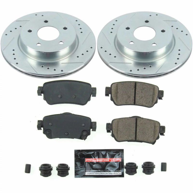 PSB Z23 Evolution Kit - Power Stop 18-19 Nissan Leaf Rear Z23 Evolution Sport Brake Kit
