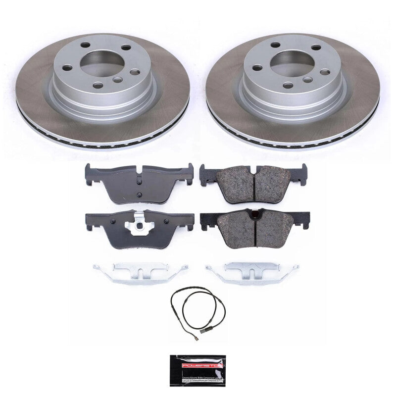 PSB Semi-Coated Rotor Kits - Power Stop 2014 BMW 428i xDrive Rear Semi-Coated Rotor Kit
