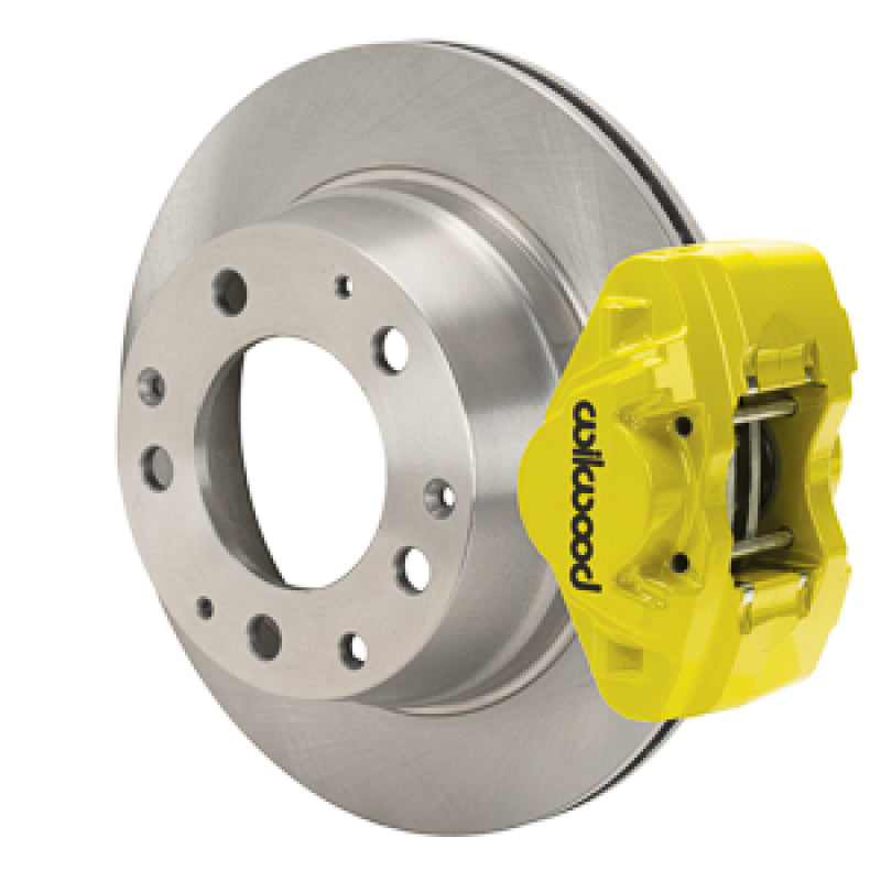 WIL D31 Brake Kits - Wilwood 84-89 Porsche 911 D31 11.42in. Rear Brake Kit w/ Flex Lines - Yellow